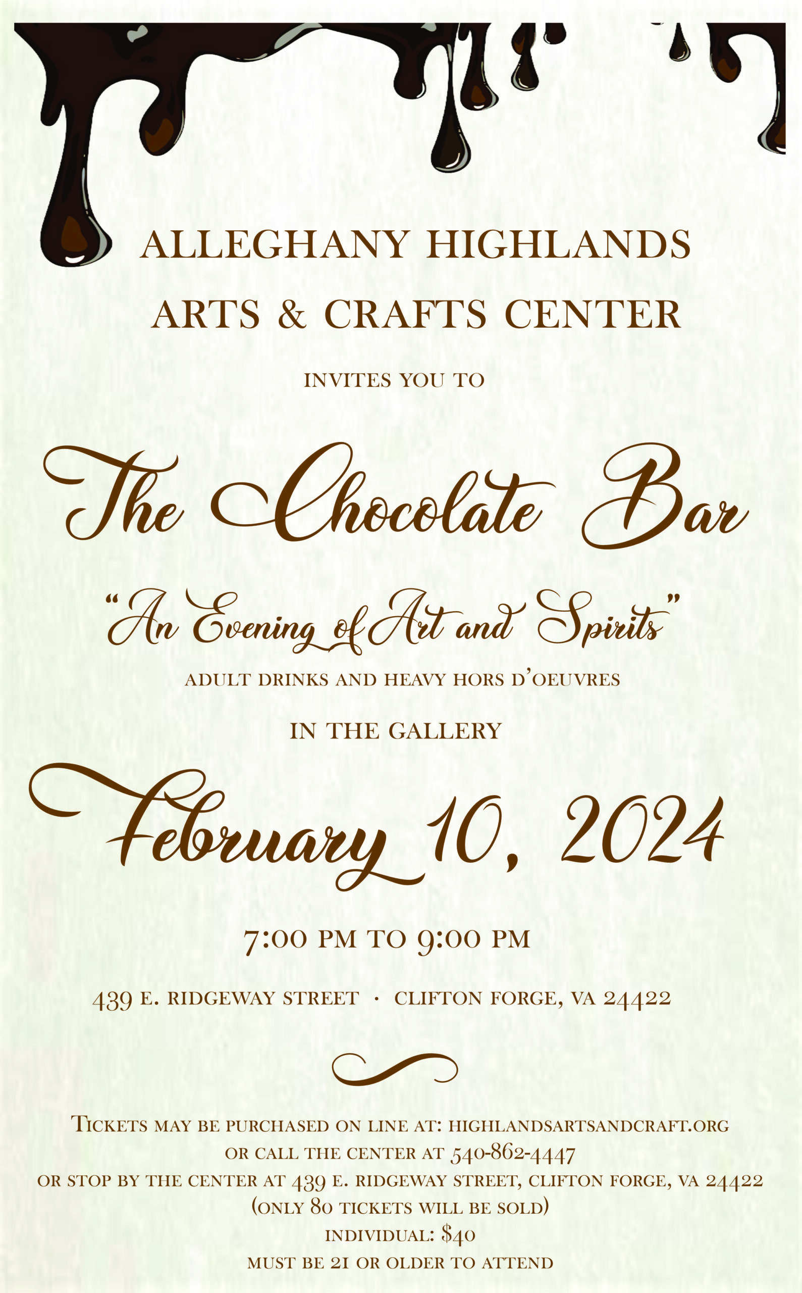 Art Center Chocolate Poster 2024