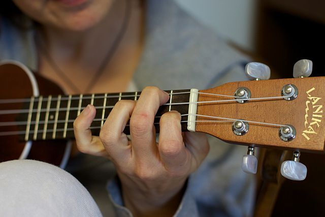 ukulele stock photo